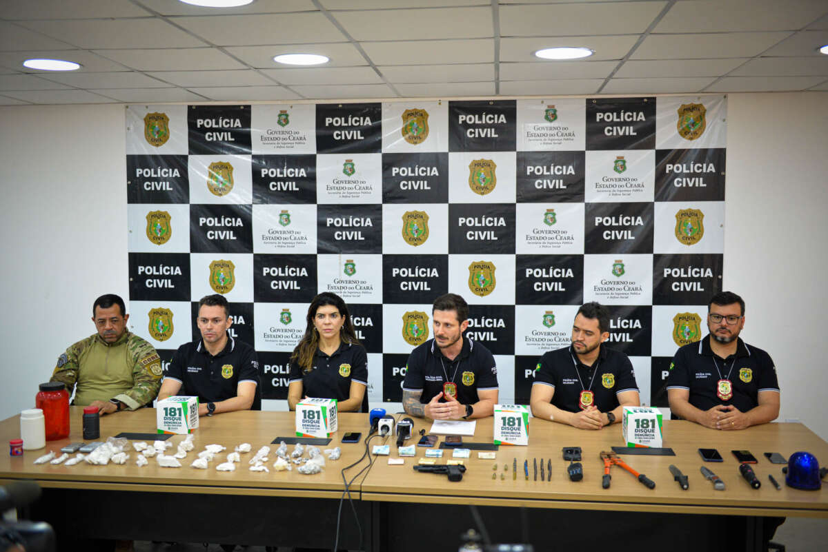 PCCE desarticula esquema de lavagem de dinheiro e tráfico de drogas e prende nove integrantes de grupo criminoso