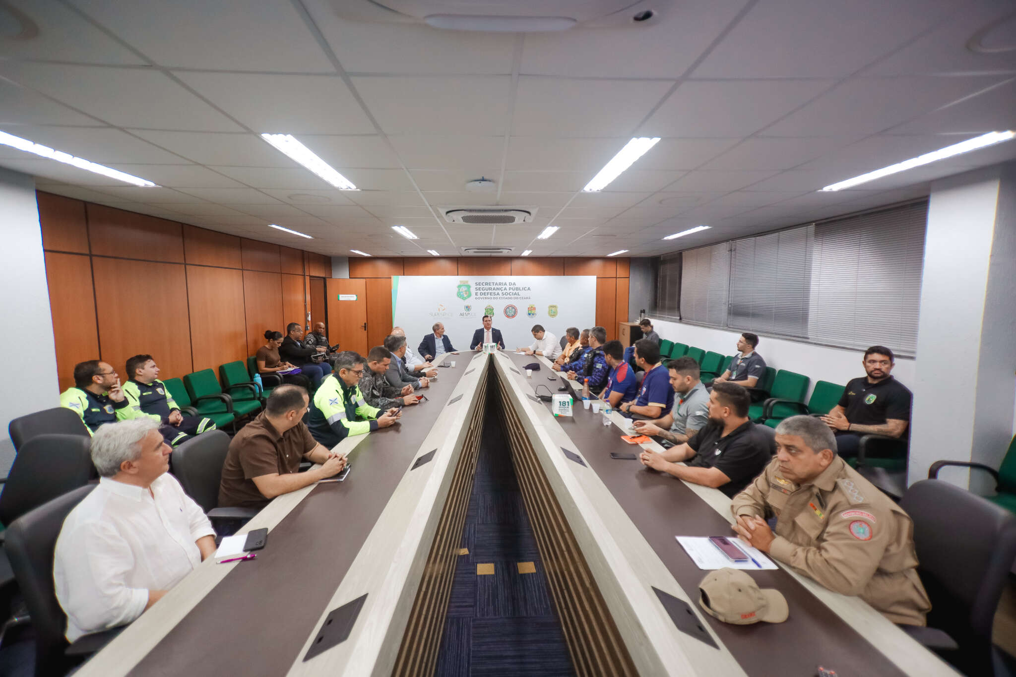 SSPDS realiza reunião entre Forças de Segurança, órgãos municipais e representantes do Fortaleza e Ceará para o Clássico-Rei
