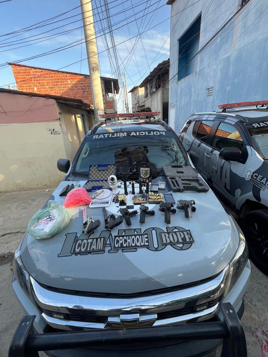 Com apoio da Ciops e Ciopaer da SSPDS, PMCE captura três suspeitos de envolvimento em homicídios no Parque Dois Irmãos