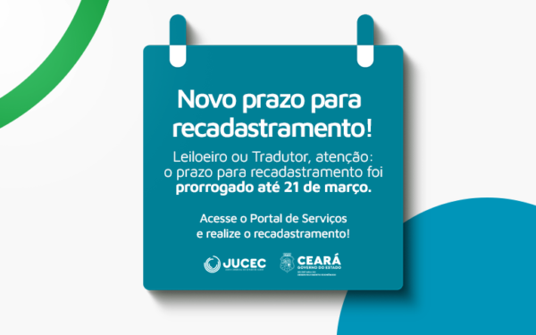 Prazo final para recadastramento de leiloeiros e tradutores é ampliado para 21 de março