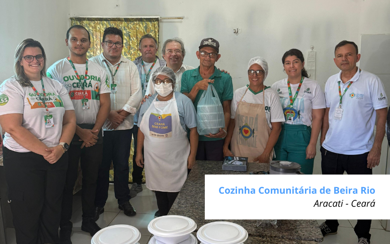 CGE realiza escutas com beneficiários e profissionais em Cozinhas Solidárias de Aracati e Cascavel