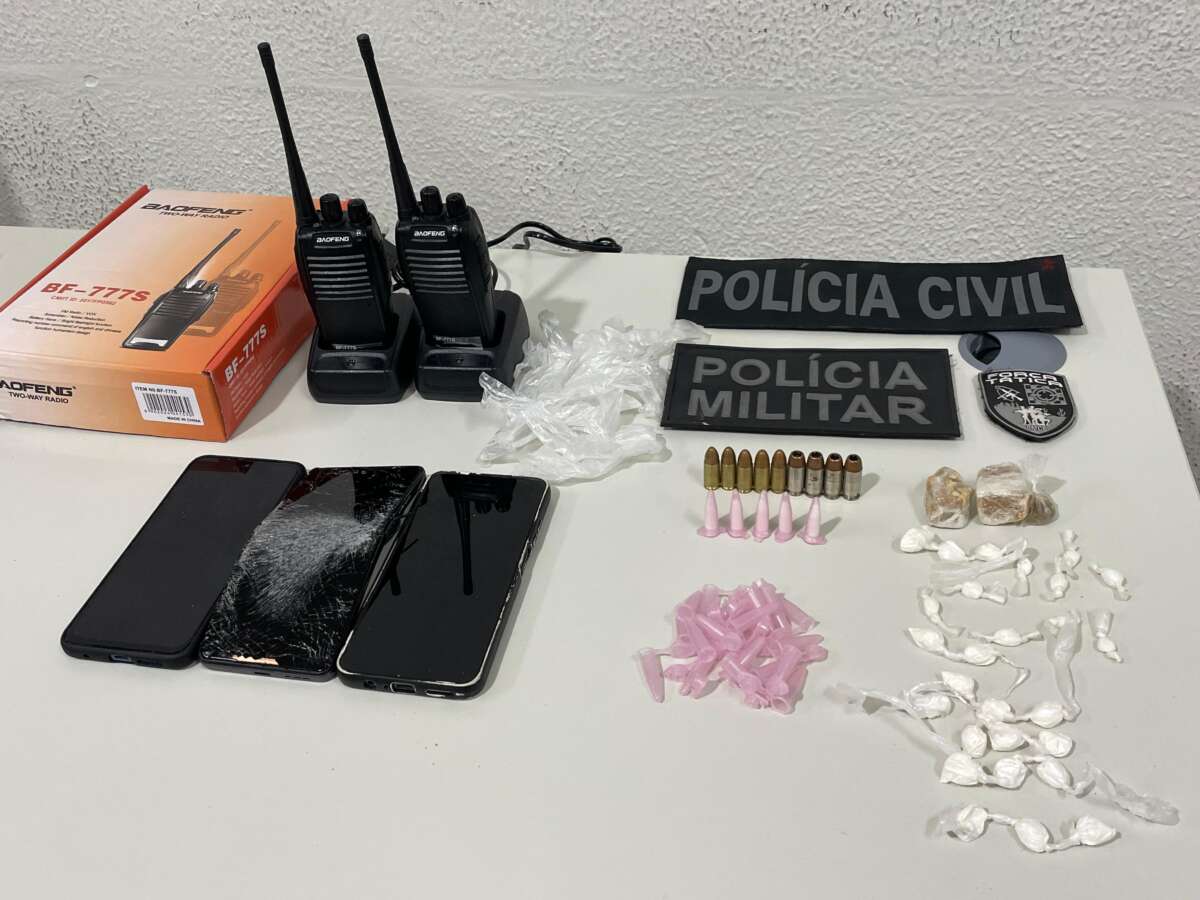 Em ação conjunta, chefe de grupo criminoso é preso e laboratório de drogas é desarticulado em Caucaia