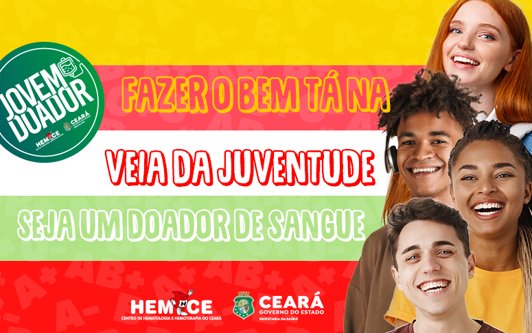 Hemoce inicia campanha para incentivar doação de sangue entre jovens cearenses