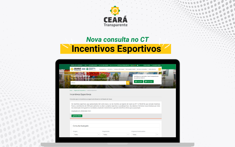 CGE disponibiliza página de acompanhamento de incentivos esportivos do Estado no Ceará Transparente