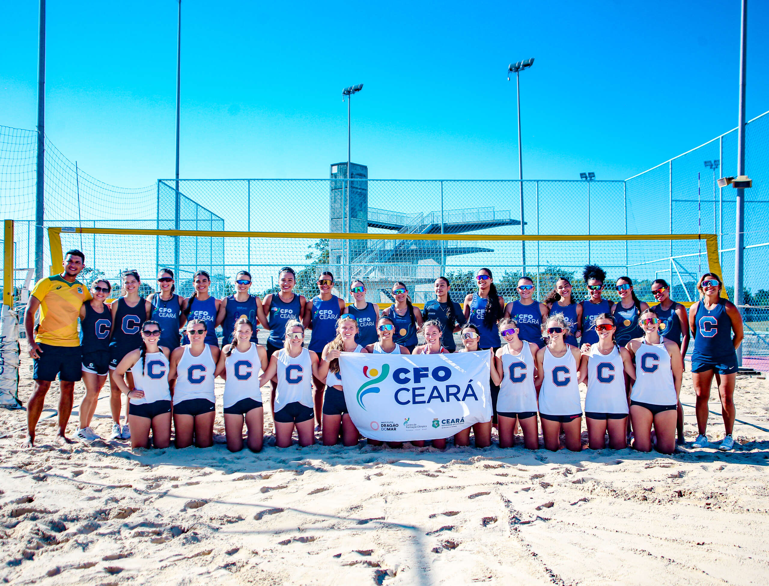 CFO recebe jogo do time feminino de vôlei da Catawba College (EUA) e finaliza o intercambio das atletas norte americanas