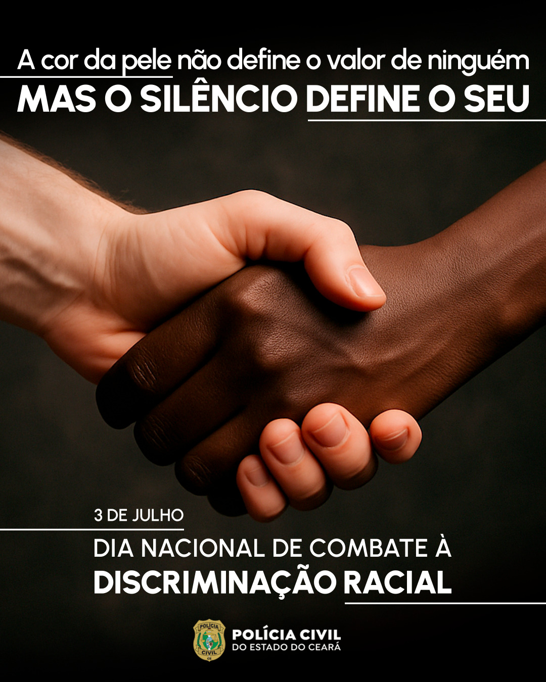 PCCE reforça a importância da denúncia e o compromisso com a investigação no Dia Nacional de Combate à Discriminação Racial