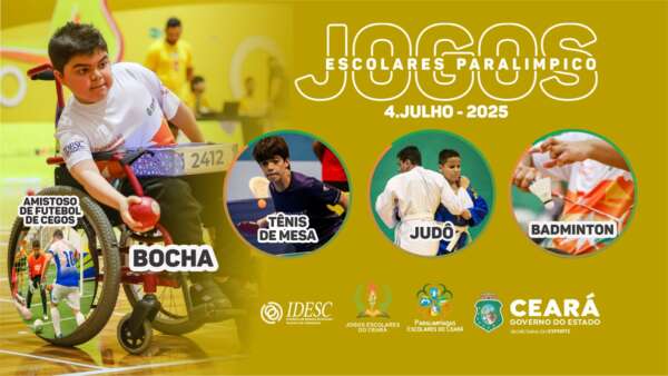 Sesporte realiza na sexta-feira (04) as Paralimpíadas Escolares 2025, no CFO