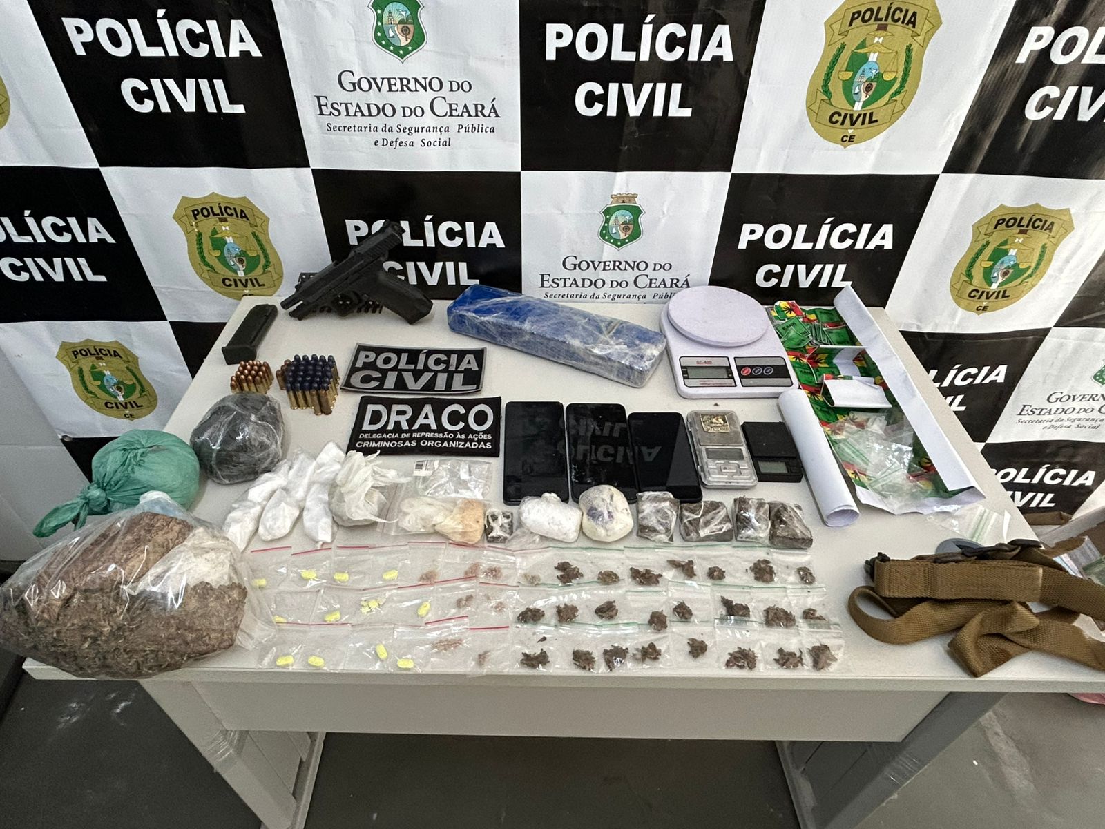 PCCE prende homem em flagrante com arma de fogo e drogas em Sobral