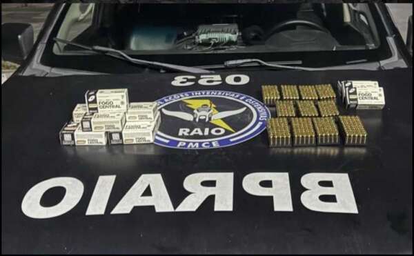 Adolescente é capturada pela PMCE em posse de 550 munições na Vila Peri