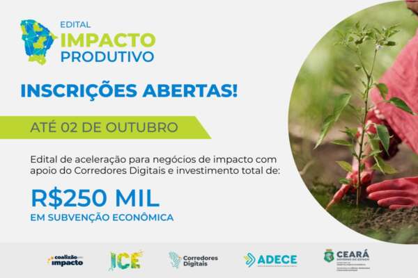 Governo do Ceará lança edital para fomentar aceleração de negócios de impacto
