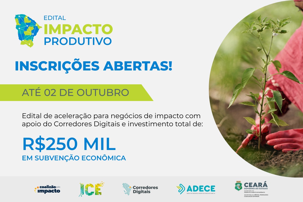 Governo do Ceará lança edital para fomentar aceleração de negócios de impacto