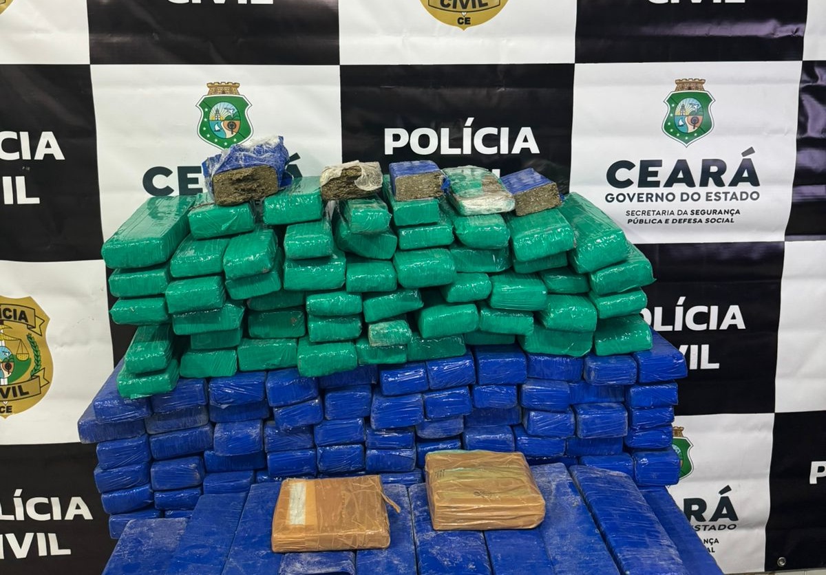 Polícia Civil prende quatro suspeitos de tráfico de drogas e apreende mais de 80 quilos de entorpecentes no Cariri