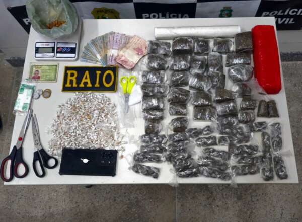 Seis suspeitos foram capturados por tráfico de drogas em Bela Cruz