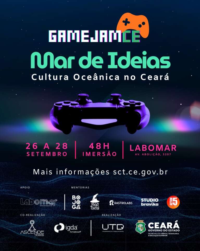 Secitece abre inscrições para a primeira edição da Game Jam CE
