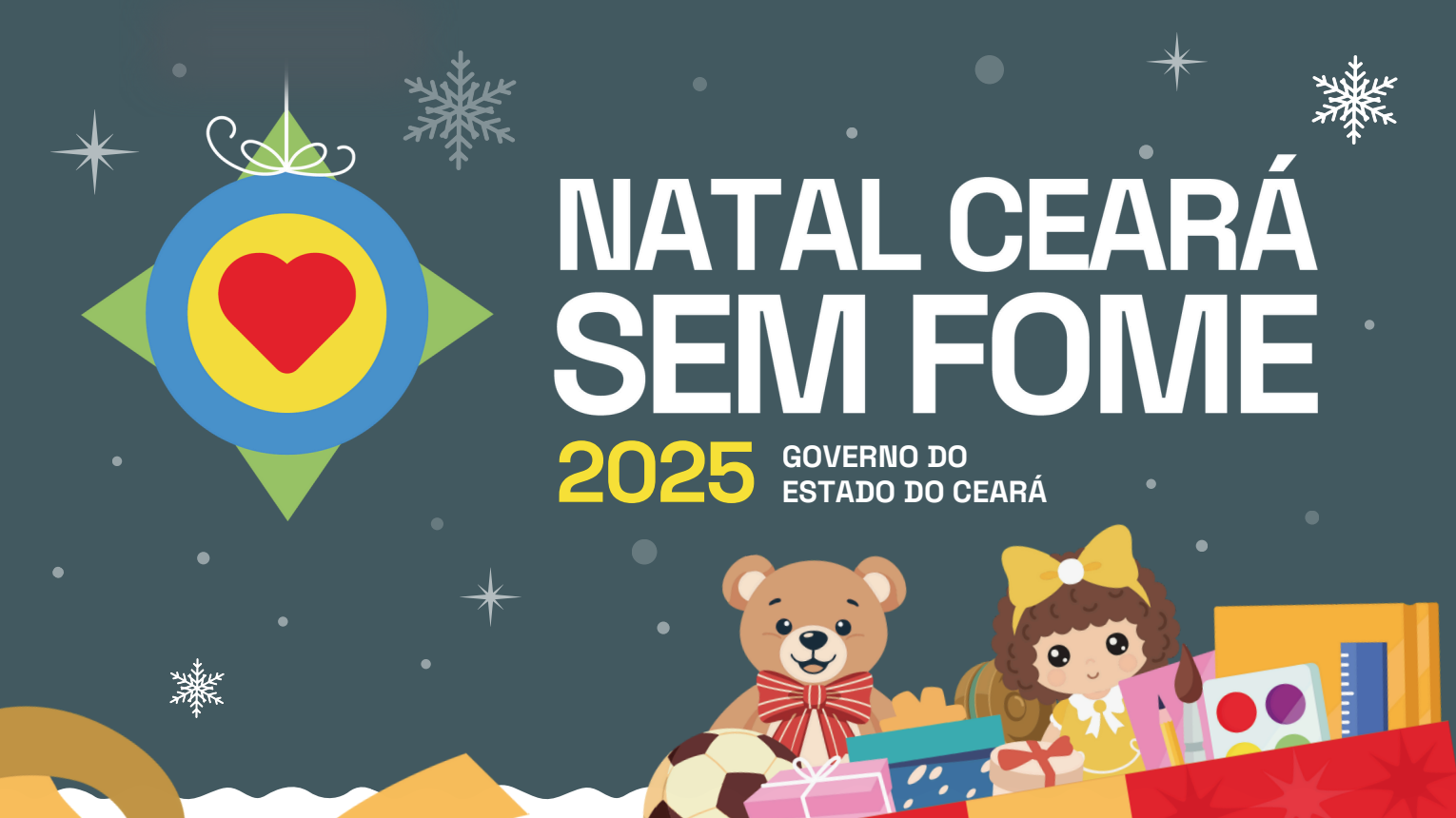 Governo do Ceará inicia a Campanha Natal Ceará Sem Fome 2025 com a meta de arrecadar 100 mil brinquedos