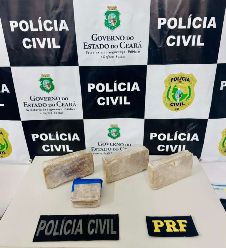 Casal é preso pela Polícia Civil em posse de mais de três quilos de crack no Crato