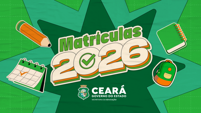Matrículas em escolas da rede estadual em Fortaleza começam nesta segunda-feira (15)
