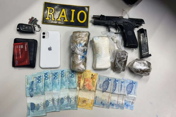 Suspeito com arma de fogo e drogas é preso em flagrante pela Polícia Militar em Camocim