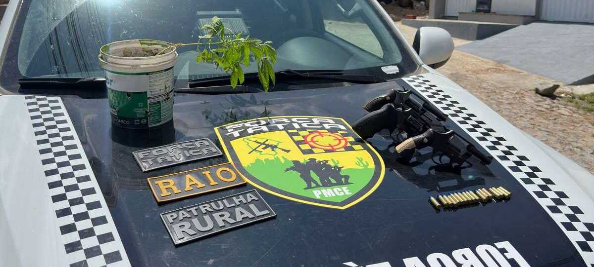 Ofensiva da PMCE resulta na prisão de dupla suspeita de homicídio em Itapajé