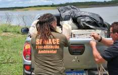 Semace apreende cerca de 40 kg de peixes nativos durante fiscalização no Rio Banabuiú