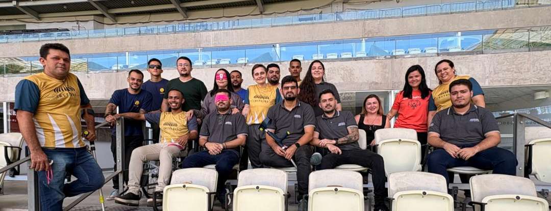 Colaboradores da Arena Castelão participam de vivência de acessibilidade