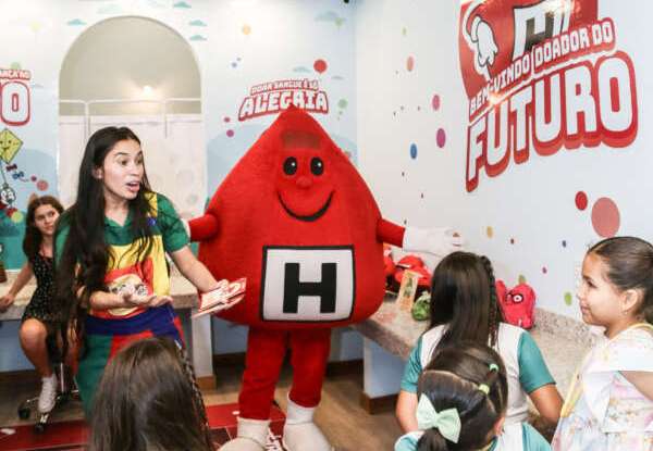 Hemoce inaugura espaço lúdico sobre doação de sangue na Cidade Mais Infância