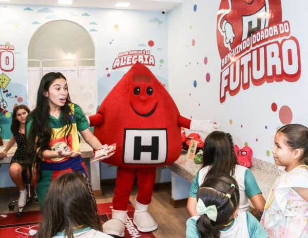 Hemoce inaugura espaço lúdico sobre doação de sangue na Cidade Mais Infância