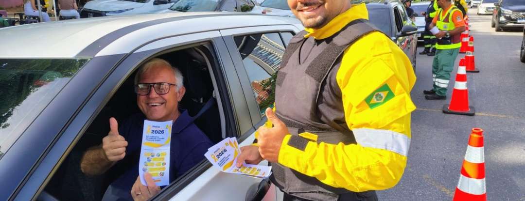 Detran-CE e parceiros realizam ações educativas na abertura do Maio Amarelo 2026