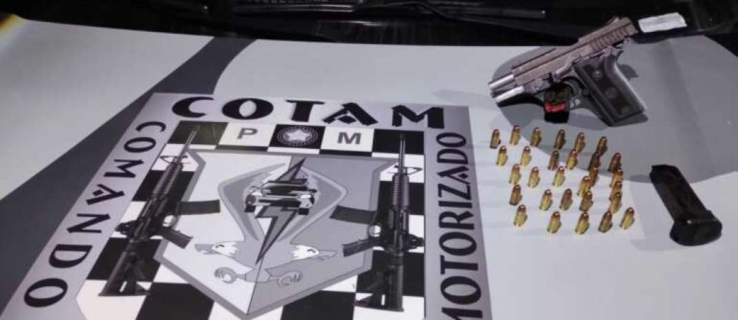 Após denúncia, arma de fogo e munições são apreendidas pela PMCE no Jangurussu