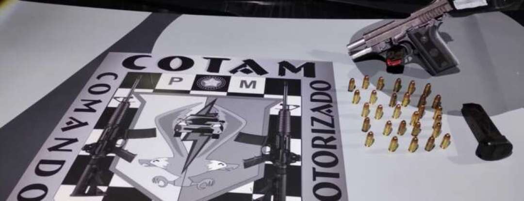 Após denúncia, arma de fogo e munições são apreendidas pela PMCE no Jangurussu