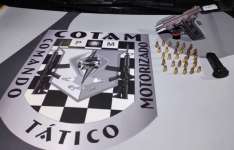 Após denúncia, arma de fogo e munições são apreendidas pela PMCE no Jangurussu