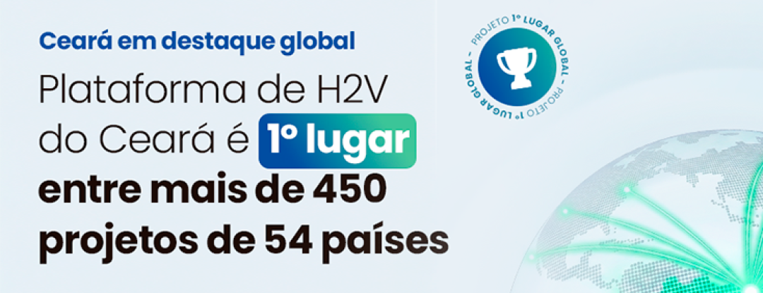 Plataforma de Hidrogênio Verde do Ceará é reconhecida internacionalmente em premiação da Esri