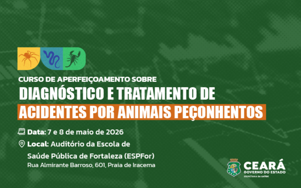 Sesa abre inscrições para curso sobre diagnóstico e tratamento de acidentes por animais peçonhentos