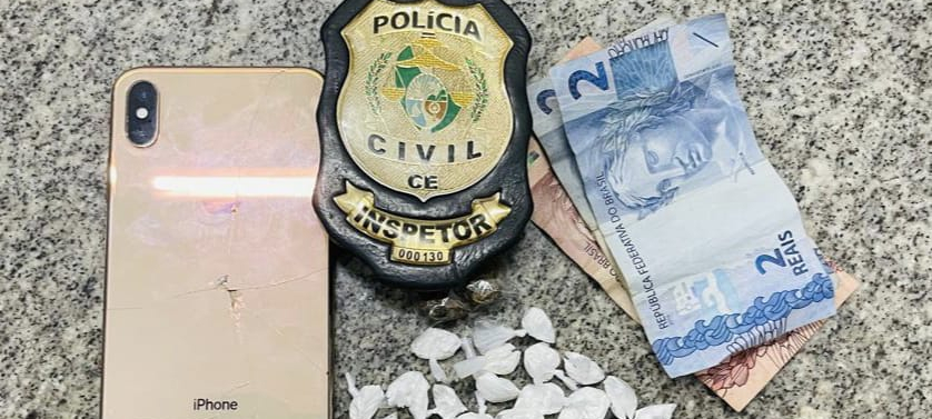 Ações da Polícia Civil em Fortaleza resultam na prisão de suspeitos de tráfico de drogas e porte ilegal de arma de fogo