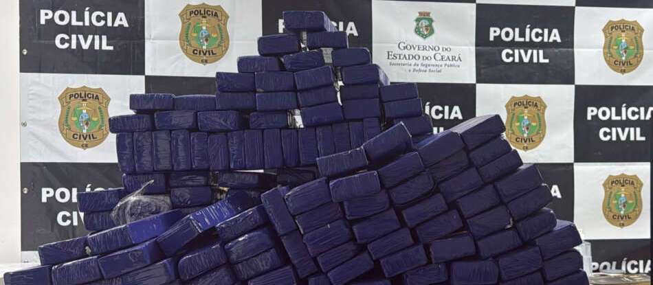 Maior apreensão de drogas realizada pela PCCE este ano resulta na interceptação de 182 quilos de maconha