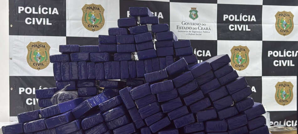 Maior apreensão de drogas realizada pela PCCE este ano resulta na interceptação de 182 quilos de maconha