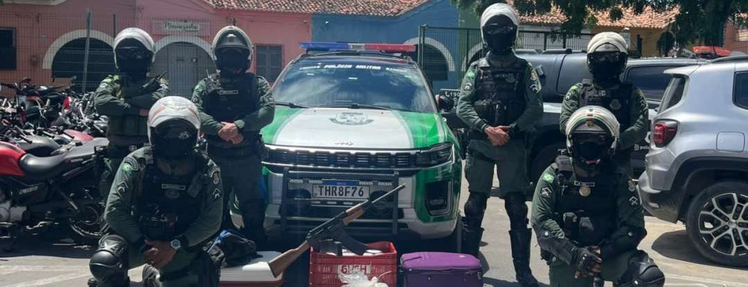 PMCE apreende mais de 38 kg de drogas, captura suspeito e desarticula laboratório clandestino em Sobral