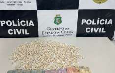 Polícia Civil localiza comércio de drogas e prende quatro pessoas em Juazeiro do Norte