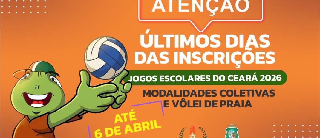 Jogos Escolares do Ceará encerram as inscrições na segunda-feira (6)