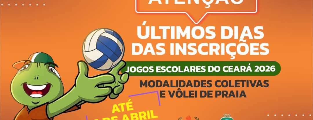 Jogos Escolares do Ceará encerram as inscrições na segunda-feira (6)