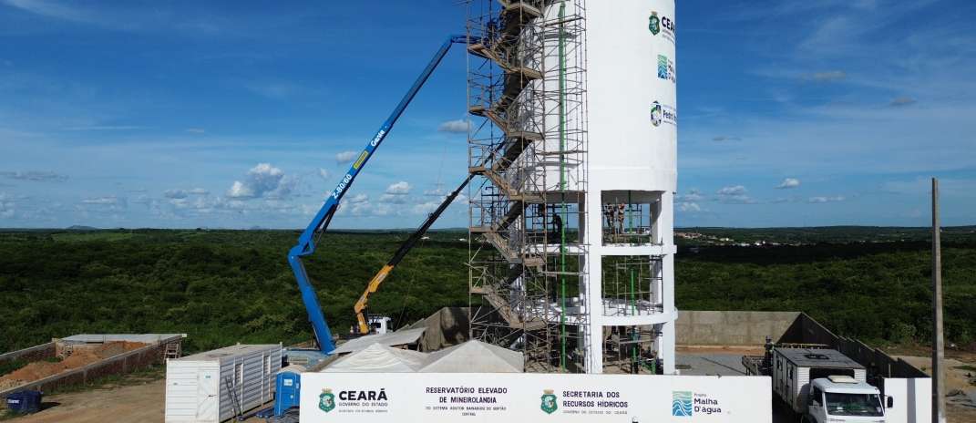 Com seis meses de antecedência, SRH entrega Estação Elevatória do Malha D’água em Pedra Branca