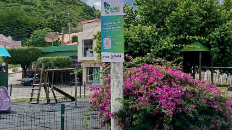 Etice inaugura ponto de Wi-Fi gratuito no município de Orós