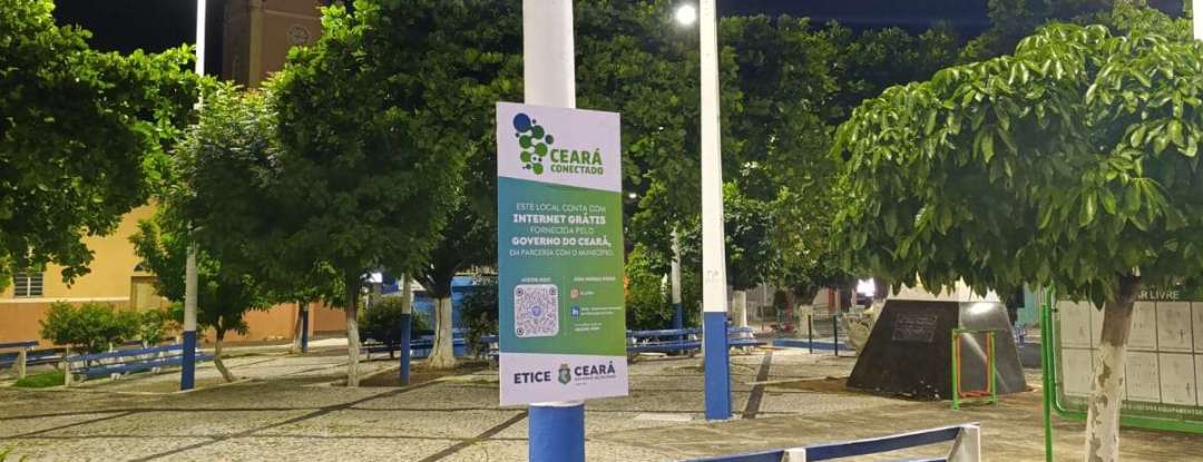Etice inaugura ponto de Wi-Fi gratuito no município de Pedra Branca