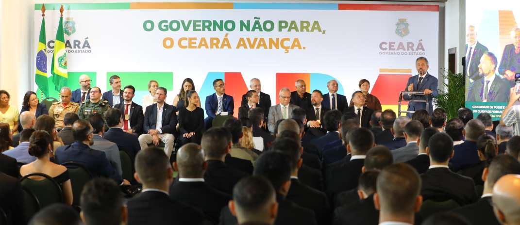 Governo do Ceará empossa e inicia a formação de 94 delegados da Polícia Civil