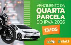 IPVA 2026: 4ª parcela vence quarta-feira (13)