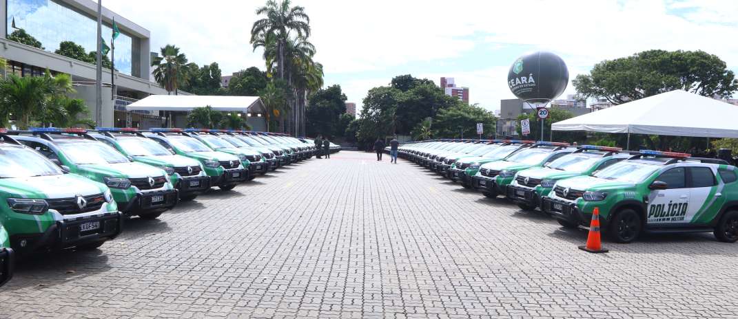 Com entrega de mais 72 viaturas, Governo do Ceará ultrapassa a marca de mil novos veículos destinados somente à PMCE