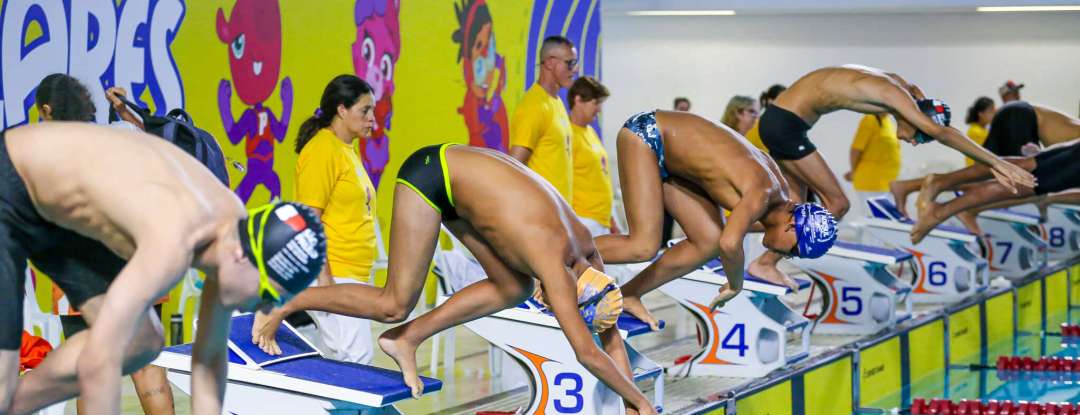CFO recebe provas de atletismo e natação do Meeting Paralímpico
