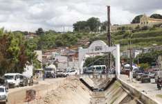 No Crato, obras de requalificação do canal do Granjeiro chegam a 50% de execução