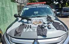 Polícia Militar prende em flagrante trio suspeito de envolvimento em homicídio no bairro Curió 