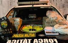 PMCE apreende 20 kg de maconha e prende suspeito de tráfico em Pacatuba